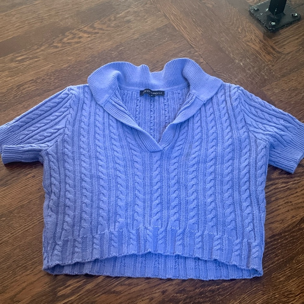 Isabelle’s cabinet sweater top cropped